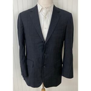 Brooks Brothers USA Union Made micro-plaid 2-button wool blazer suit jacket 39R